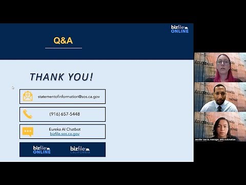 How To File A Statement of Information Online