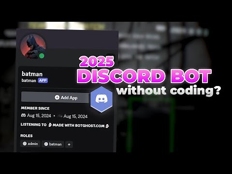 [2025] Create your Own Discord Bot within 3 Minutes !!