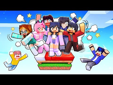 15 FRIENDS in ONE BED WAR in Minecraft!