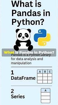 What is Pandas? | Pandas in python #python #pandas #coding #programming #shorts