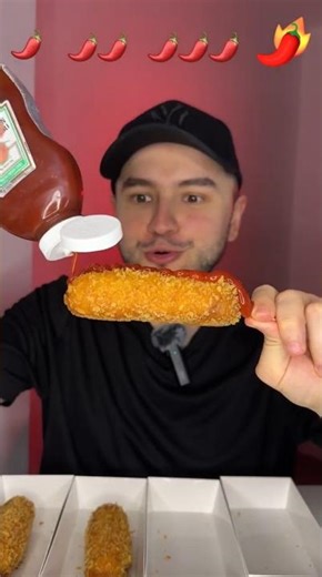 EAT CORN DOG WITH VARIOUS SPICY SAUCE #asmr #mukbang