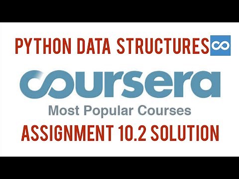 Python Data Structures Assignment 10.2 Solution [Coursera] | Assignment 10.2 Python Data Structures