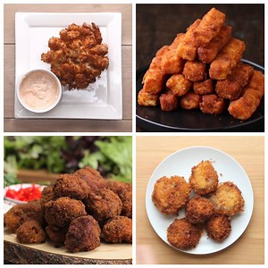 18M views · 16K reactions | You'll want to save these deep fried snacks for later...  Get the recipes: https://tasty.co/compilation/8-deep-fried-snacks | Tasty | Facebook