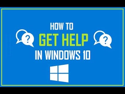How To Get Help In Windows 10
