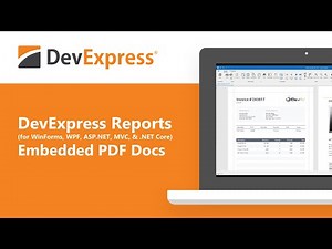 DevExpress Reports: Embedded PDF Documents