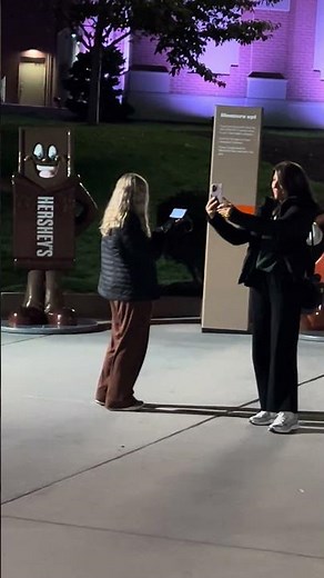 Candy Decorations And Candy Statues At Hershey Park At Night 10/24/25