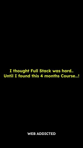 🔥 I Thought Full Stack Was Hard… Until I Found This Course! 😍 This one course makes Frontend Backend look like a breeze 💻 Master HTML, CSS, JS, React, Node, and Databases step-by-step — beginner friendly & free! 🚀 Perfect for students who want to build real projects and land 6–10 LPA jobs easily 👨‍💻 📚 Learn smart, not hard — start today! 💬 Comment “Stack” to get the course instantly ✨ Follow web_addicted for more free courses, certifications & placement tips #FullStackDeveloper #MERNStac
