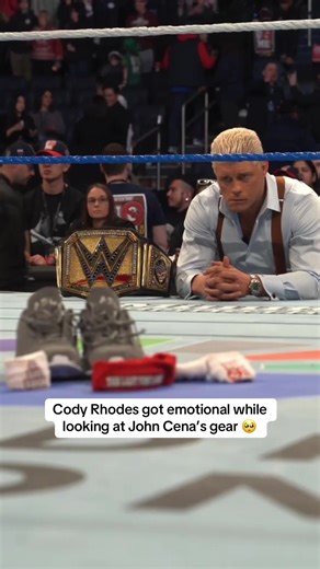 Cody Rhodes was going through it after John Cena’s final match 😢 (via @WWE) #wwe #johncena #codyrhodes #wrestling
