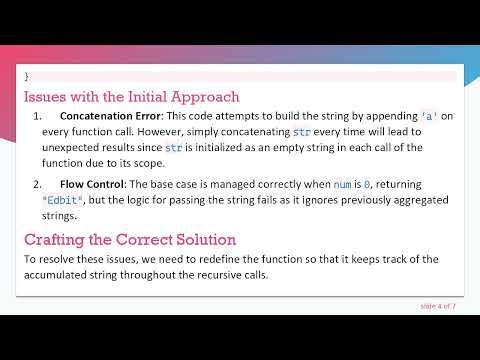 Mastering Recursion: Generating the String "Edabit" with Variable 'a's Using JavaScript