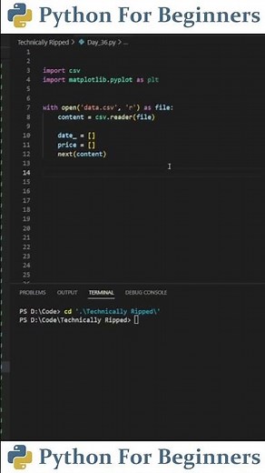 How To Plot A Graph With Data From A CSV File In Python | Python For Beginners