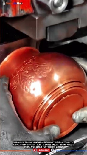 Innovation Metal Barrel Wall Patterning with technology Hydraulic Pattern Press Machine