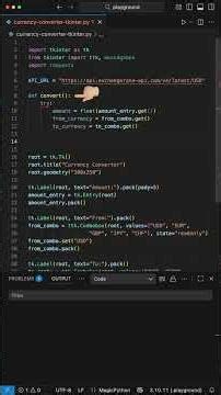 Python Project: Make Your Own Currency App!