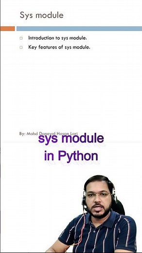 sys module in python #codewithdaneyal