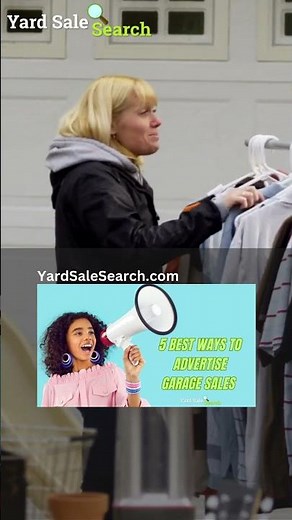 5 Best Ways To Advertise Garage Sales #shorts