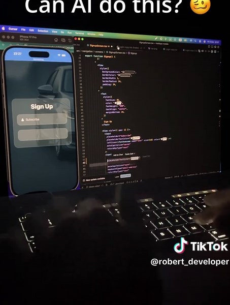 Smooth iPhone 17 Pro Login Screen with React Native