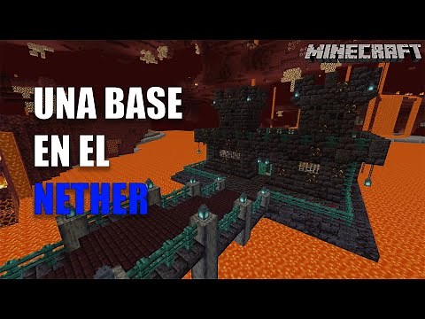 Minecraft: Cómo hacer una base en el NETHER para survival | TUTORIAL
