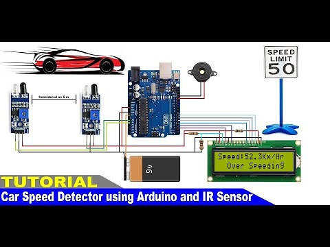 How to make a Car Speed Detector using Arduino and IR Sensor | Vehicle Speed Detector