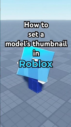 How to set a model's thumbnail in Roblox / set model icon #robloxstudio
