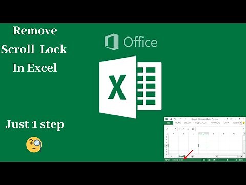 How to remove Scroll Lock in Excel