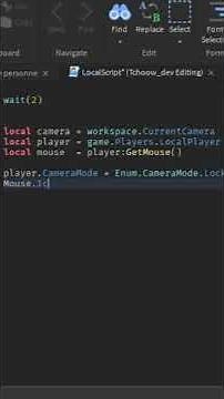 TUTO PREMIERE PERSONNE SUR ROBLOX STUDIO - Codelow