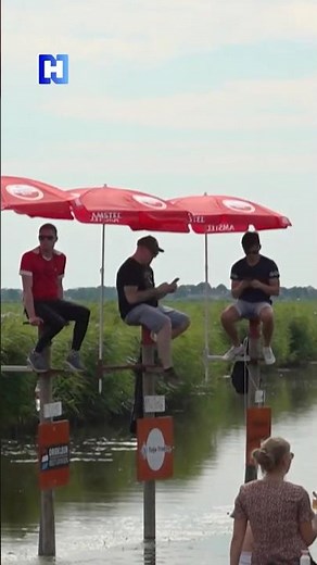 52 uur op een paal zitten voor het goede doel