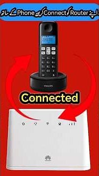How to connect Ptcl land line phone to other 4g wifi router