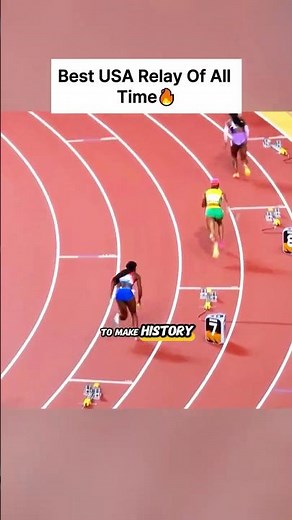 USA just broke the relay record and didn't even realize it #Olympics #TrackAndField
