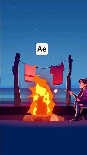 2D Fire Animation in After Effects - #tutorial