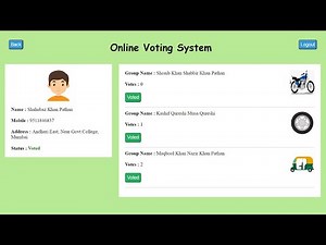 Online Voting System in PHP | PHP Project with Source Code | PHP Mini Project with Source Code