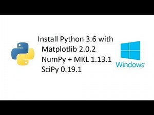 Install Python with Matplotlib, Numpy+MKL, and SciPy