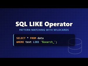 SQL LIKE Operator Explained: Pattern Matching for Beginners!