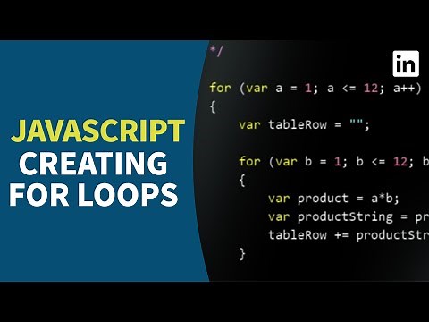 JavaScript Tutorial - Creating FOR LOOPS