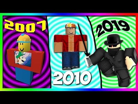 My ROBLOX Avatar Evolution (2007-2019)