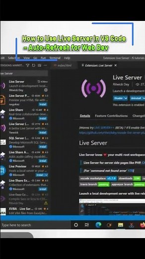How to Use Live Server in VS Code – Auto Refresh for Web Dev