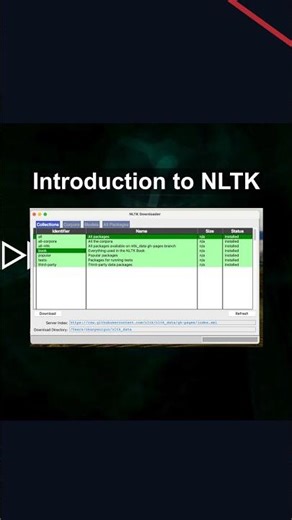 Introduction to NLTK #ai #artificialintelligence #machinelearning #aiagent Introduction Nltk shorts
