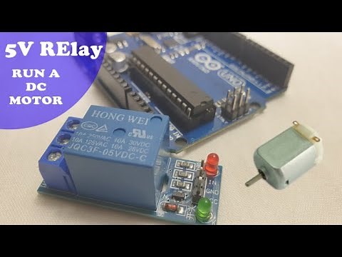 How to connect DC motor with relay || control with Arduino