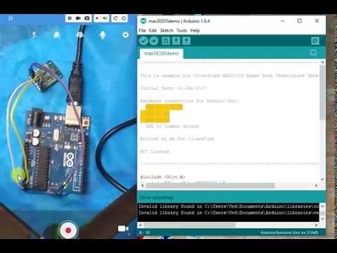 MAX30205 Temperature sensor :- with Arduino (2018) |VEDTUBE