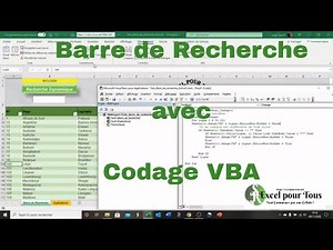 ✅ EXCEL VBA GRATUIT : Comment Créer une Barre de Recherche en VBA ?