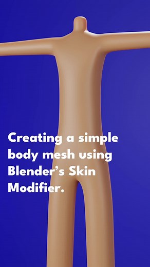 Learn how to create a basic character body with Blender in under 60 seconds ⏱️ follow me for more 3D tutorial📲 #blender #3ddesign #blendertutorial #characterdesign #charactertutorial