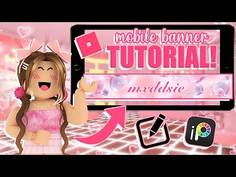 how to make a ROBLOX youtube banner on MOBILE! || mxddsie ♡