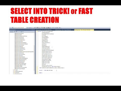 SQL SELECT INTO vs. INSERT INTO: Create New Tables FAST in SQL Server (Full Tutorial)