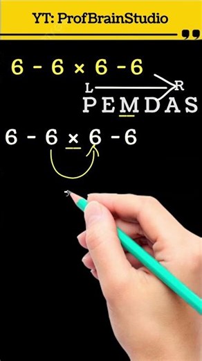 PEMDAS Trick! Most Students Solve 6-6×6-6 WRONG 🙏#shorts#maths #mathstricks #pemdas