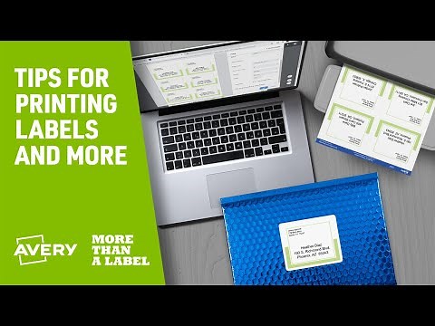 We've Got Your Back: The Best Printing Tips for Avery Labels