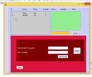 Simple Ordering System in Java Free Source Code
