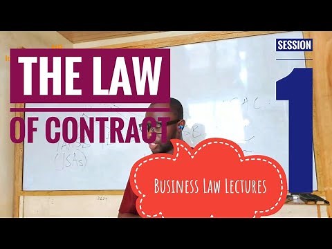 Business Law Lectures - The Law of Contract 1 | ICAG | ACCA | Nhyira Premium