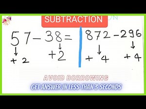 Fast Subtraction trick for kids. Easy mental math strategies