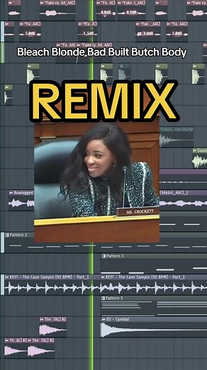 Bleach Blonde Butch Body: US Congress Rep Jasmin Crockett Remix