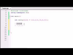 Buckys C++ Programming Tutorials - 36 - Multidimensional Arrays