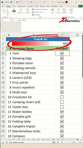 Create a Checklist in Excel - Excel Tips and Tricks