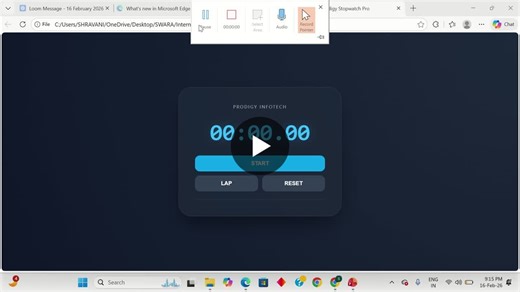 #webdevelopment #frontenddeveloper #javascript #html #css #stopwatchapp | Swara Shetye